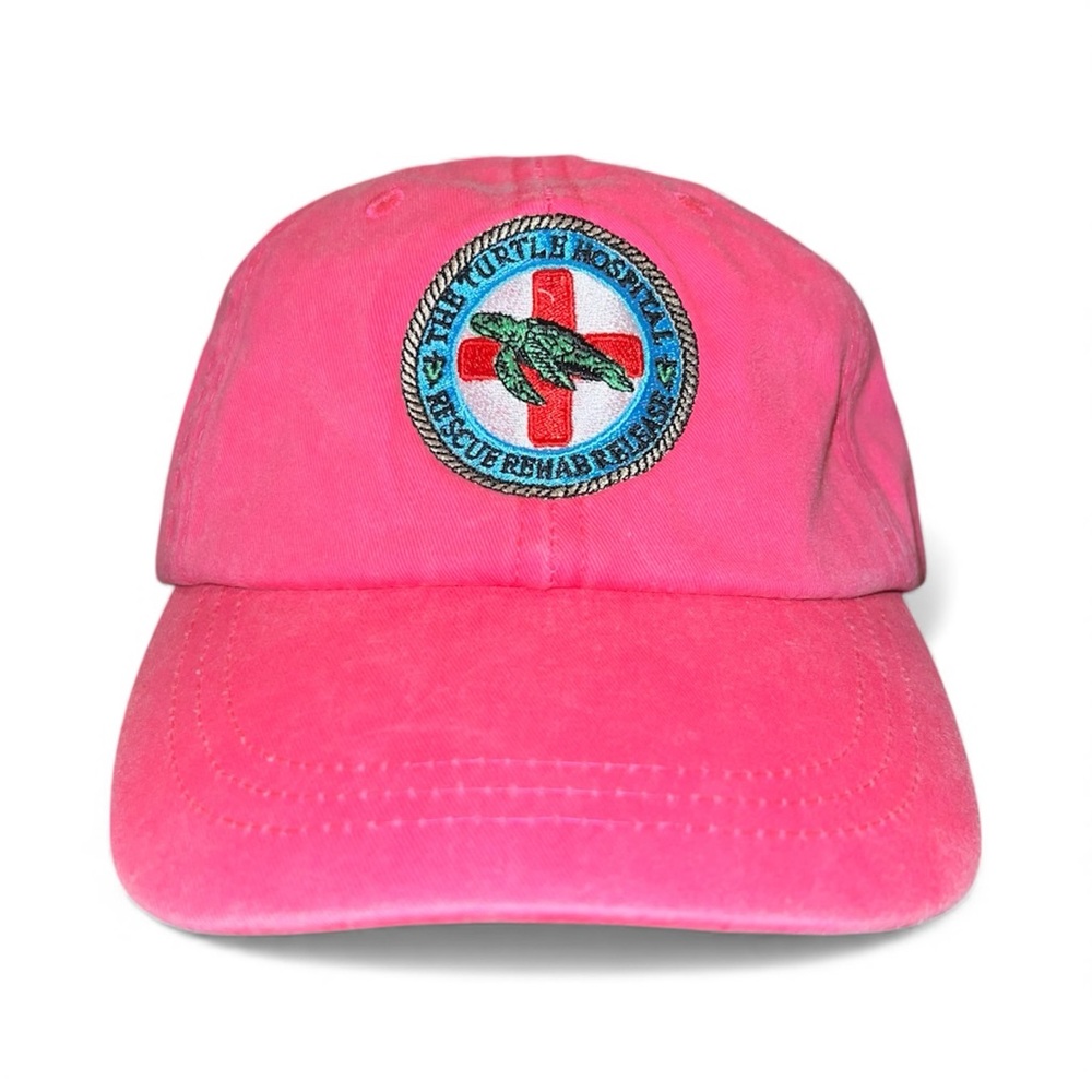 The Turtle Hospital Rescue Rehab Release Hat Cap Pink Adult Adjustable NWT